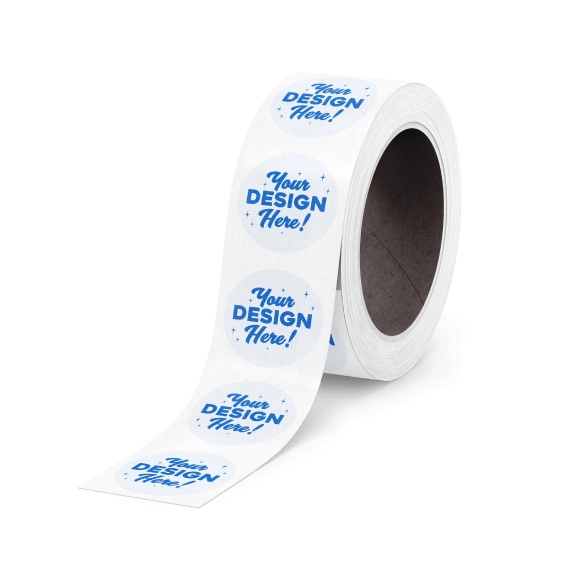 a sticker roll with your design