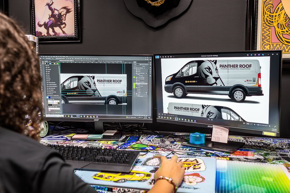 Vehicle Wrap Design at Hittn' Skins