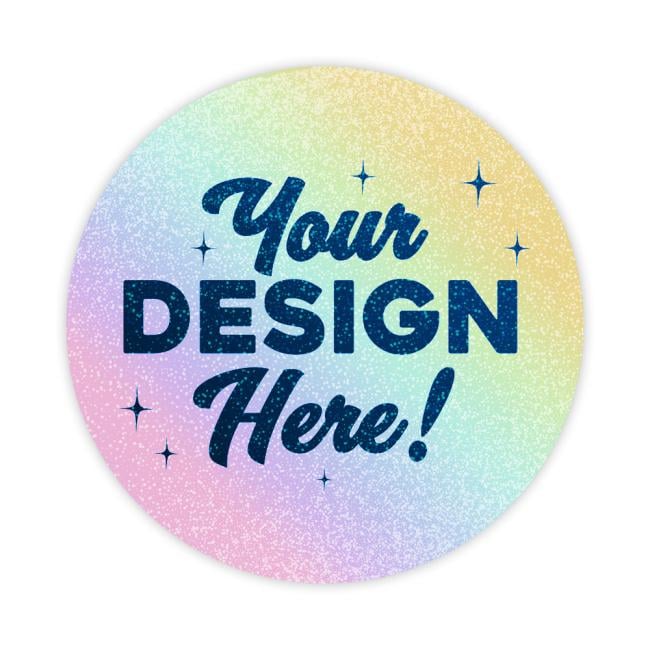 glitter sticker rollover